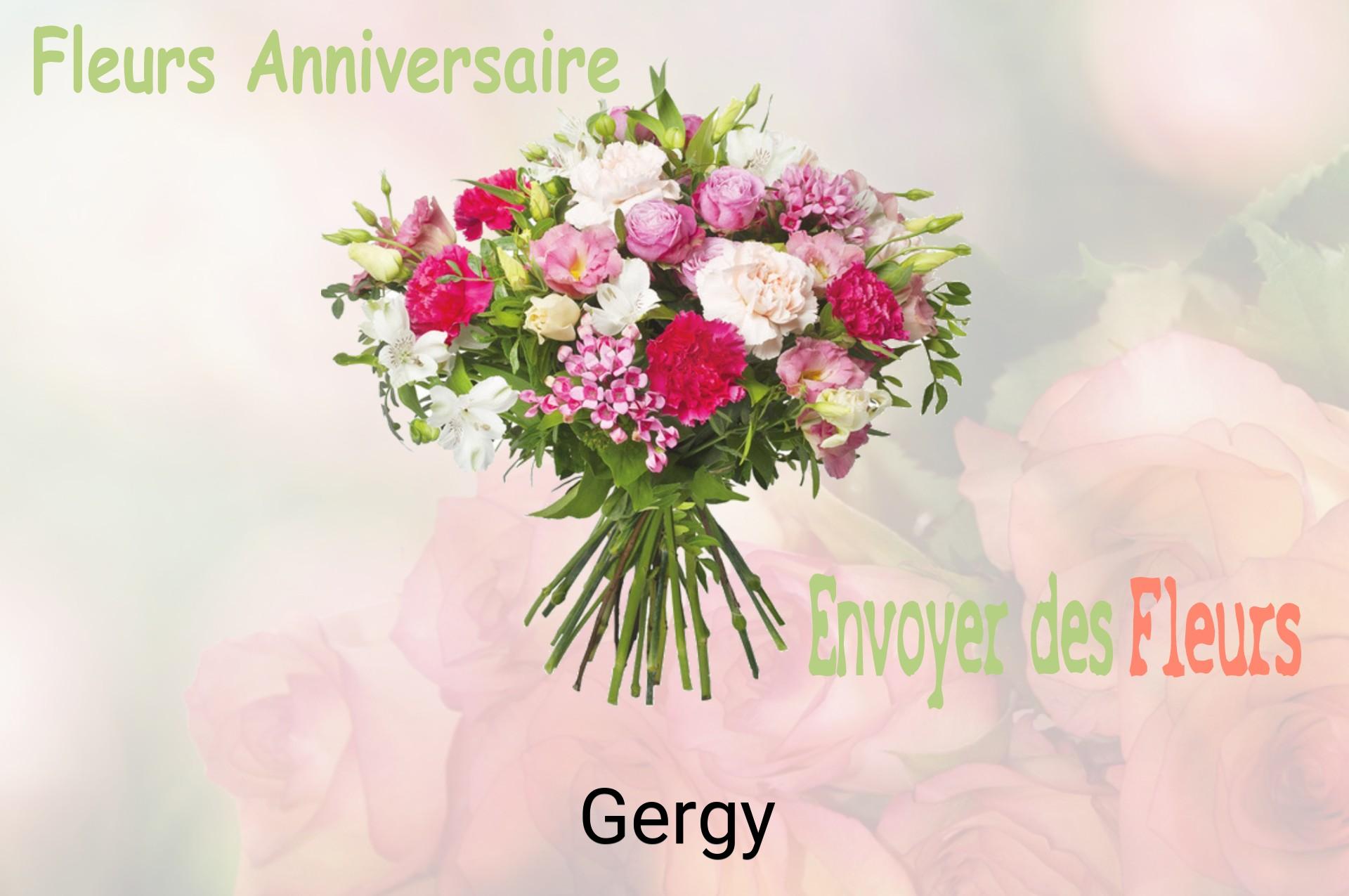 Bouquet de fleurs d’anniversaire livré à Gergy